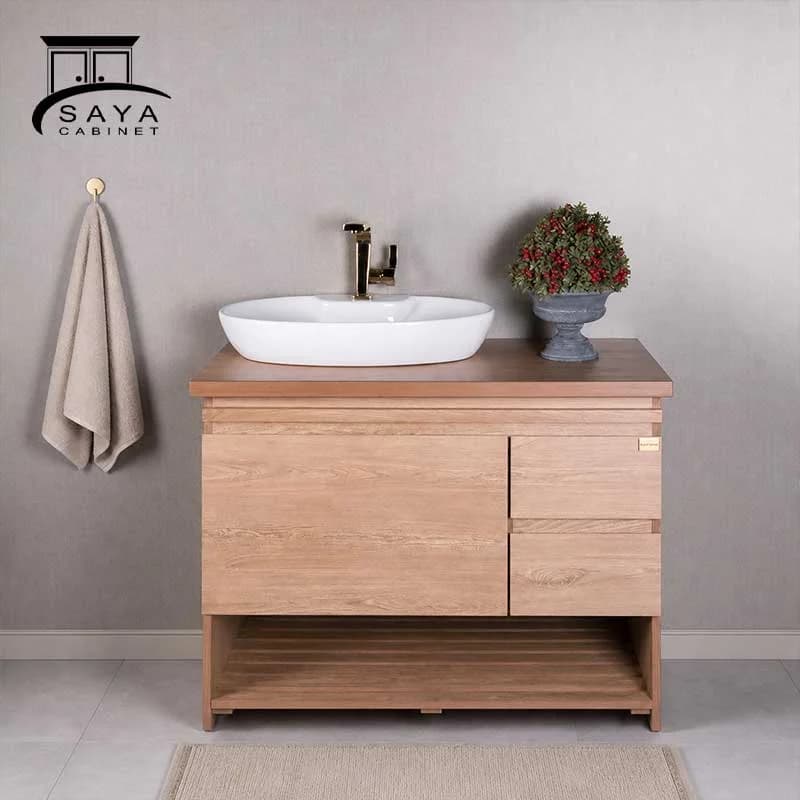 روشویی کابینتی صفحه دوبل اقاقیا کد 87 — تصویر ۳