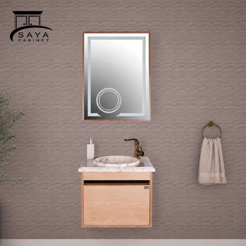 روشویی کابینتی همراه با کاسه سنگ توکار کد 81 — تصویر ۳