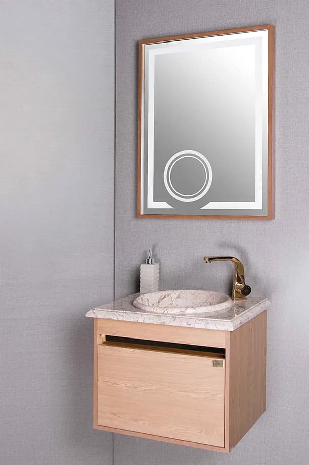 روشویی کابینتی همراه با کاسه سنگ توکار کد 81 — تصویر ۲