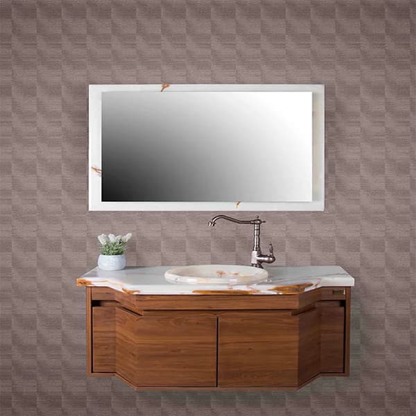 روشویی کابینتی مرمر پله دار کد 75 — تصویر ۳