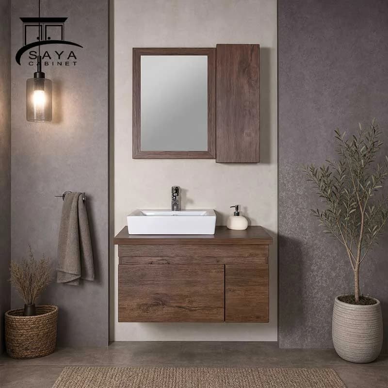 روشویی کابینتی آنتیک طلایی گراویتی کد 61 — تصویر ۳