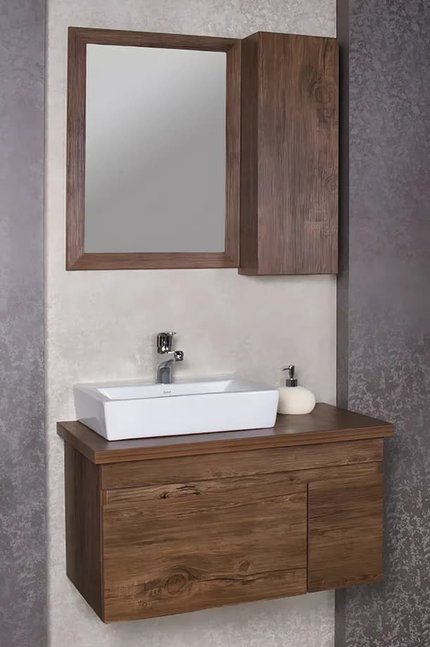 روشویی کابینتی آنتیک طلایی گراویتی کد 61 — تصویر ۲