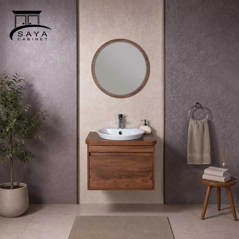 روشویی کابینتی آنتیک طلایی اوربیتال کد 60