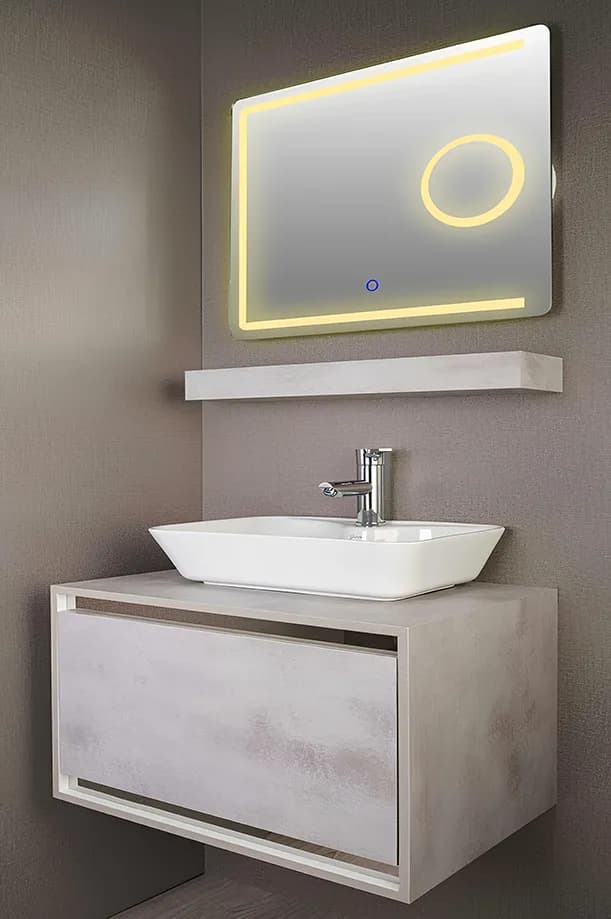 روشویی کابینتی سنگ روشن-استیل کد 57 — تصویر ۲