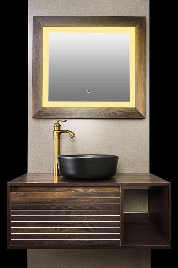 روشویی کابینتی ونگه کاسه مشکی کد 52