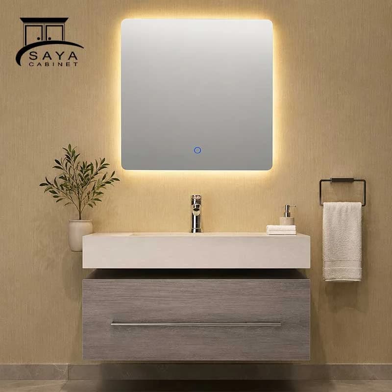 روشویی کابینتی سرامیکی موکتی کد 50 — تصویر ۳
