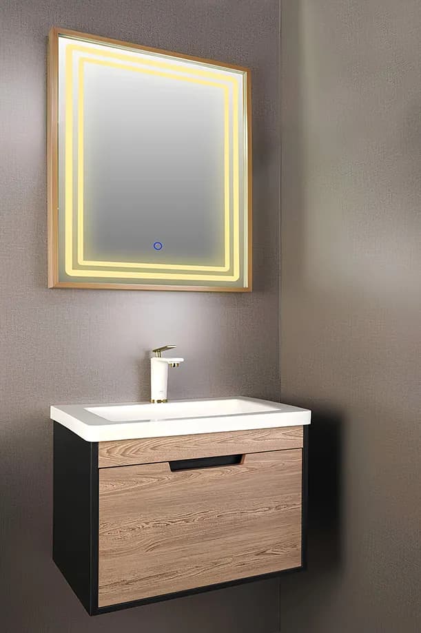 روشویی کابینتی مشکی اقاقیا کد 48 — تصویر ۴