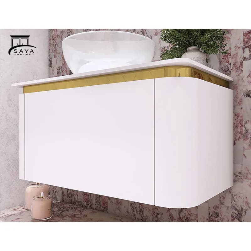 روشویی کابینتی مدرن لبه کرو pvc کد 38 — تصویر ۸