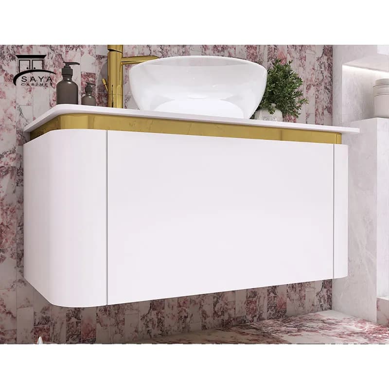 روشویی کابینتی مدرن لبه کرو pvc کد 38 — تصویر ۷