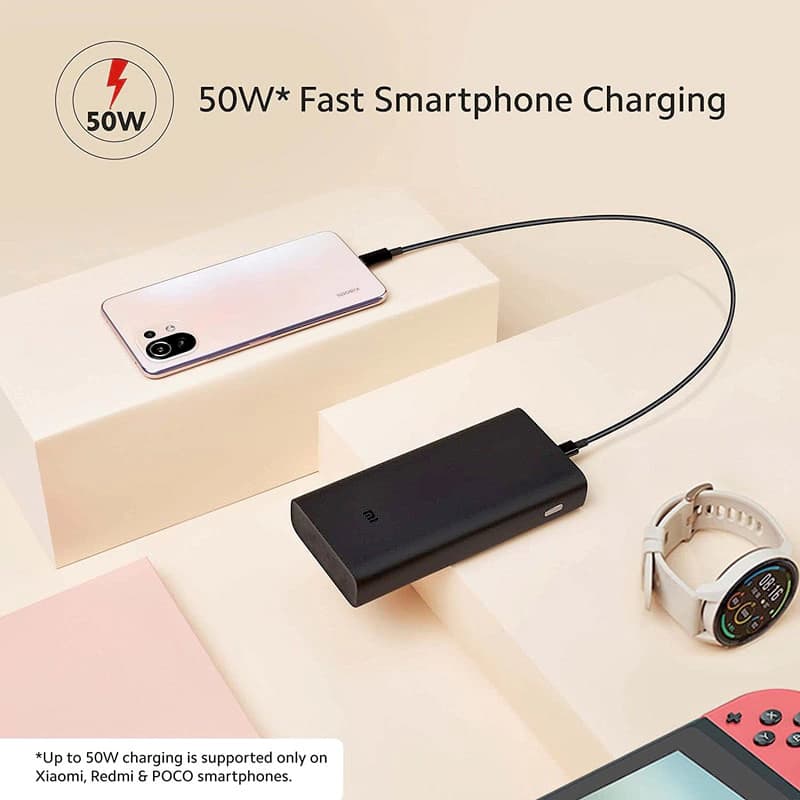 پاوربانک 50وات 20000mAh شیائومی مدل PB2050SZM — تصویر ۷