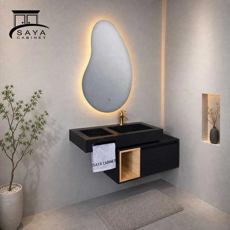 روشویی کابینتی سرامیکی مدرن کد 03 — تصویر ۳