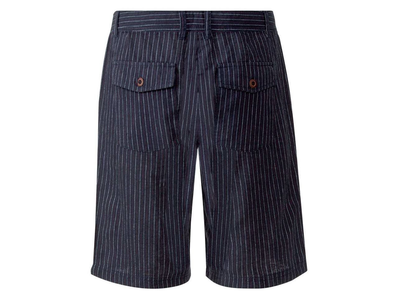 شلوارک لینن راه راه لیورجی- SHORTS LIVERGY — تصویر ۳