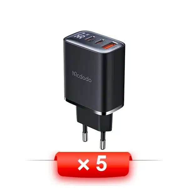 پک 5 عددی شارژر دیواری 30 وات مک دودو مدل CH-218 — تصویر ۵