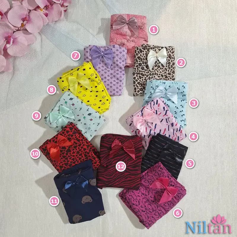 شورت زنانه اسلیپ نخی کتابی پاپیون — تصویر ۸