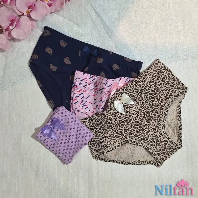 شورت زنانه اسلیپ نخی کتابی پاپیون — تصویر ۶