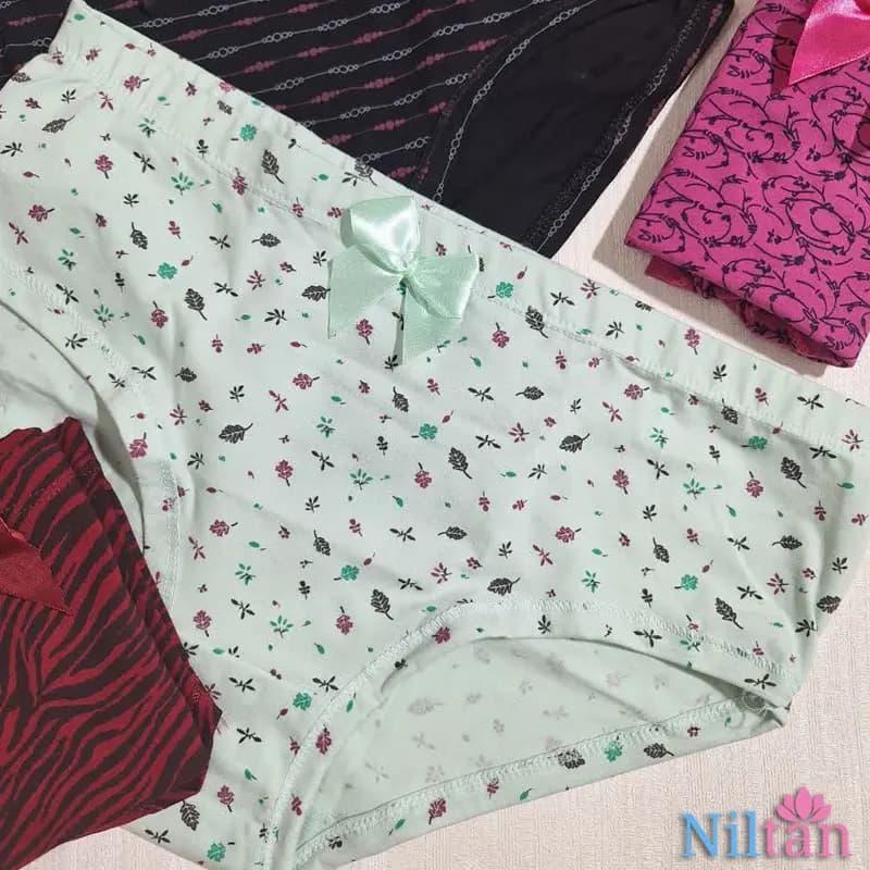 شورت زنانه اسلیپ نخی کتابی پاپیون — تصویر ۳