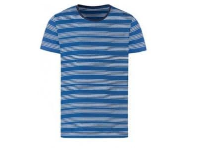 تیشرت راه راه ابی و سفید مردانه لیورجی- T-SHIRT LIVERGY