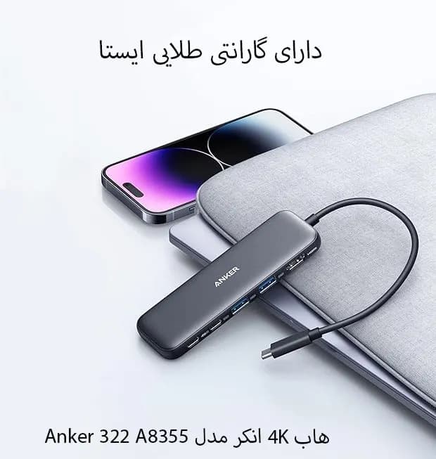 هاب 5 پورت USB-C انکر مدل Anker 322 A8355 — تصویر ۲