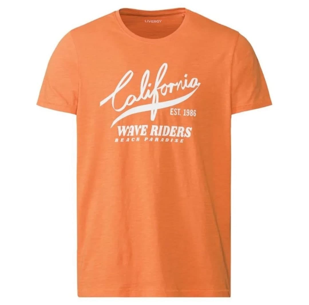 تیشرت نارنجی مردانه لیورجی-TSHIRT — تصویر ۳