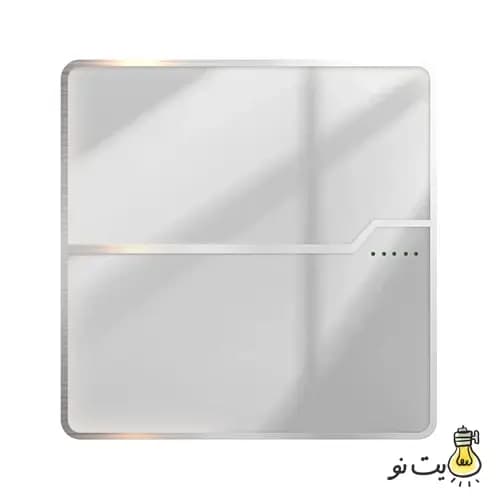کلید و پریز ویرا T2 گلس سفید