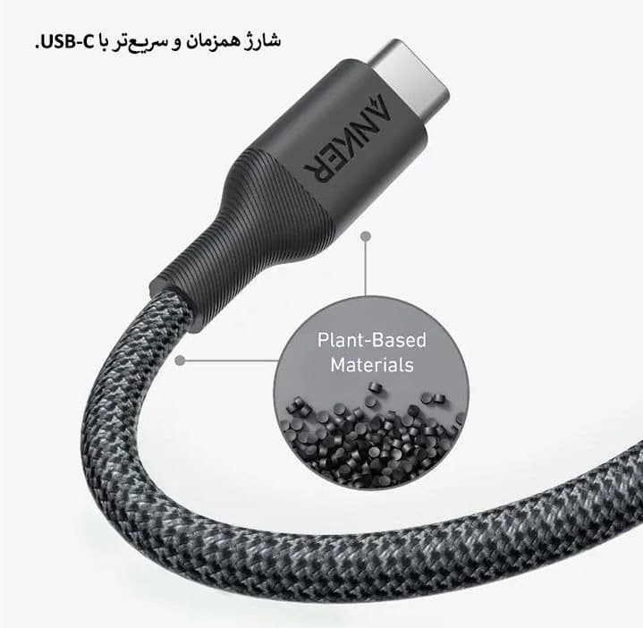 کابل 1.8 متر Lightning به USB-C انکر مدل A80B6H11 — تصویر ۱۱