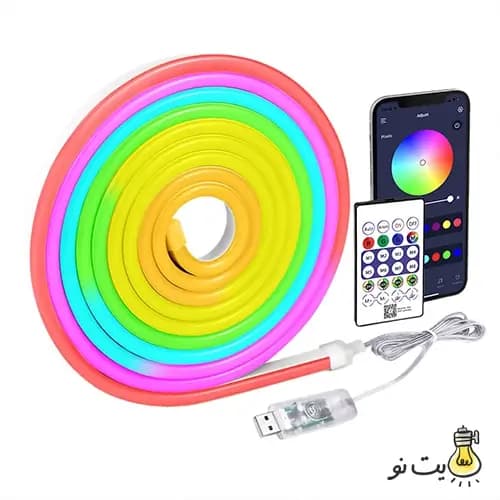 ریسه نئون فلکسی RGB هوشمند برنامه پذیر — تصویر ۸