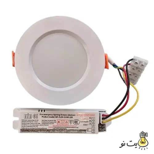 پنل اضطراری سقفی توکار ۲+۱۲ وات امگا داتیس