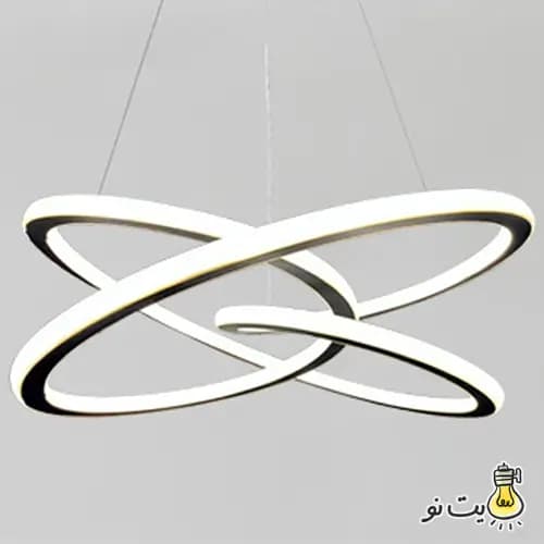 لوستر مدرن LED مدل کلیپس دو طرف نور — تصویر ۶