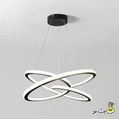 لوستر مدرن LED مدل کلیپس دو طرف نور — تصویر ۴