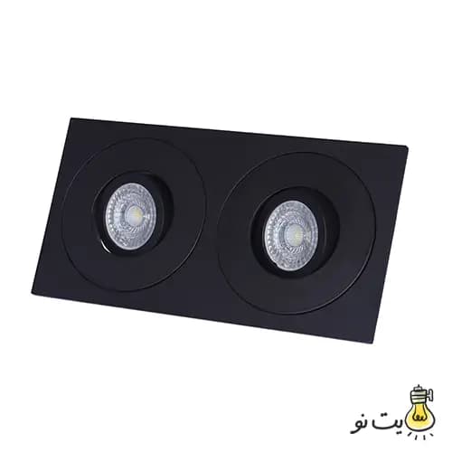 قاب هالوژن مستطیل دو خانه 5902