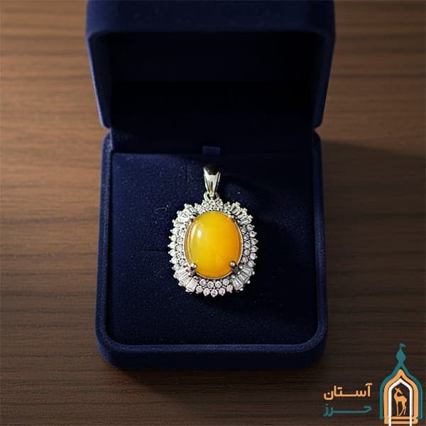 گردنبند شرف شمس زنانه نقره مدل حورا — تصویر ۲