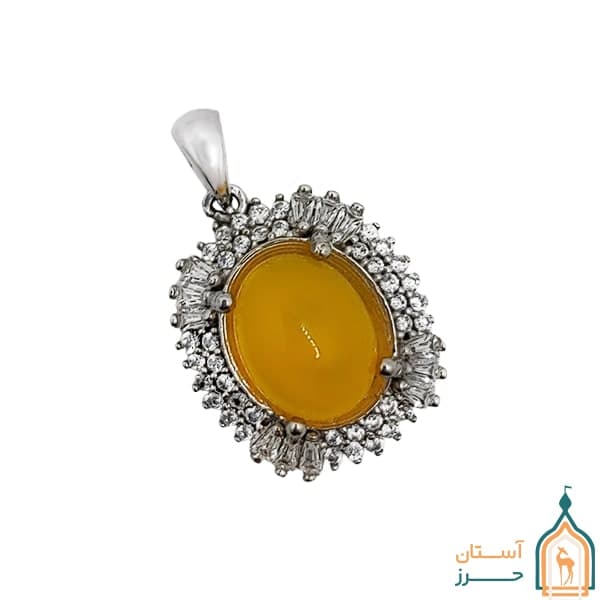 گردنبند شرف شمس زنانه نقره مدل حورا