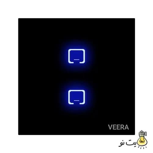 کلید و پریز لمسی ویرا مشکی — تصویر ۶