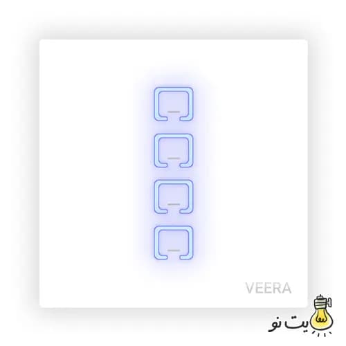 کلید و پریز لمسی ویرا سفید — تصویر ۸