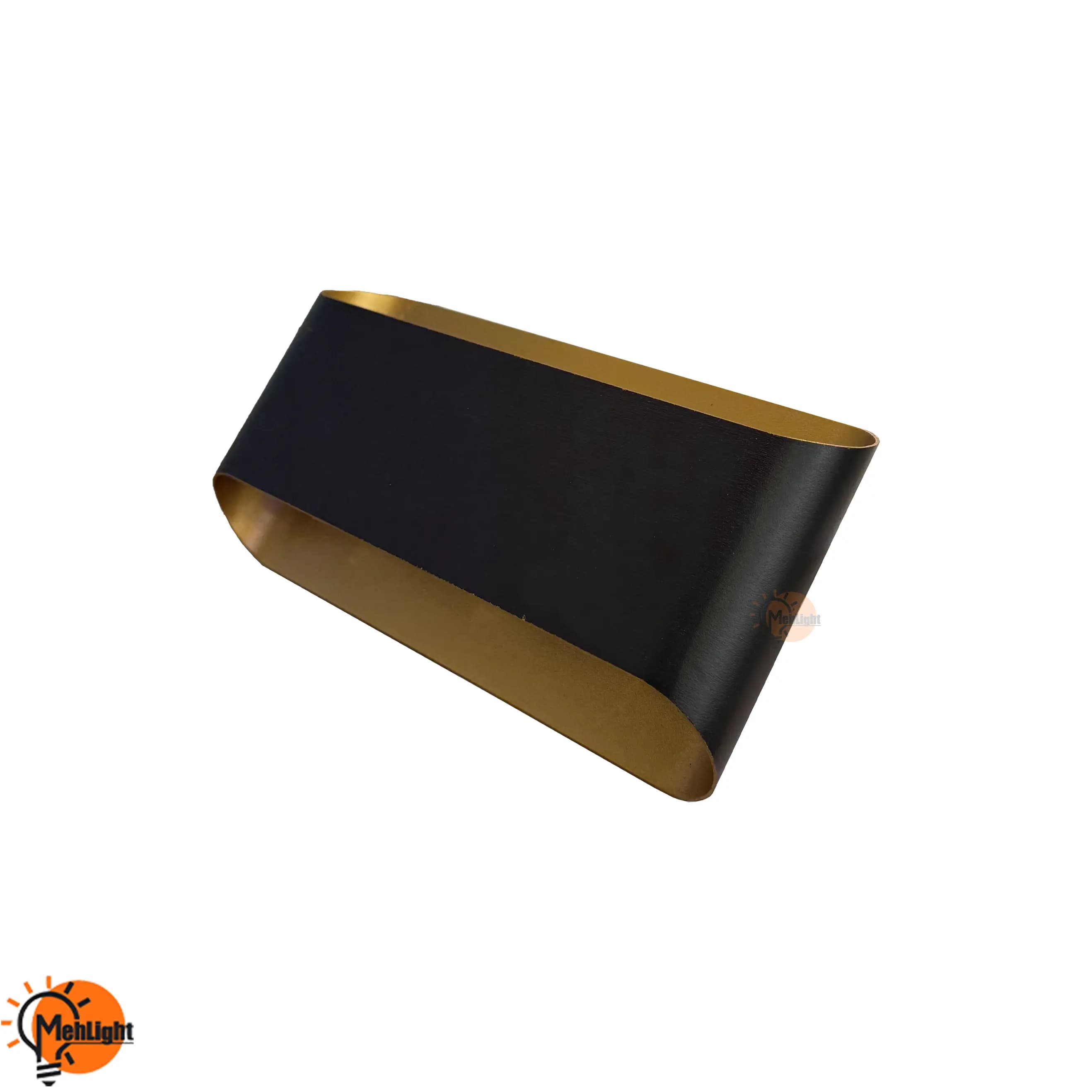 چراغ دکوراتیو دو طرفه 6 وات مشکی طلایی — تصویر ۸
