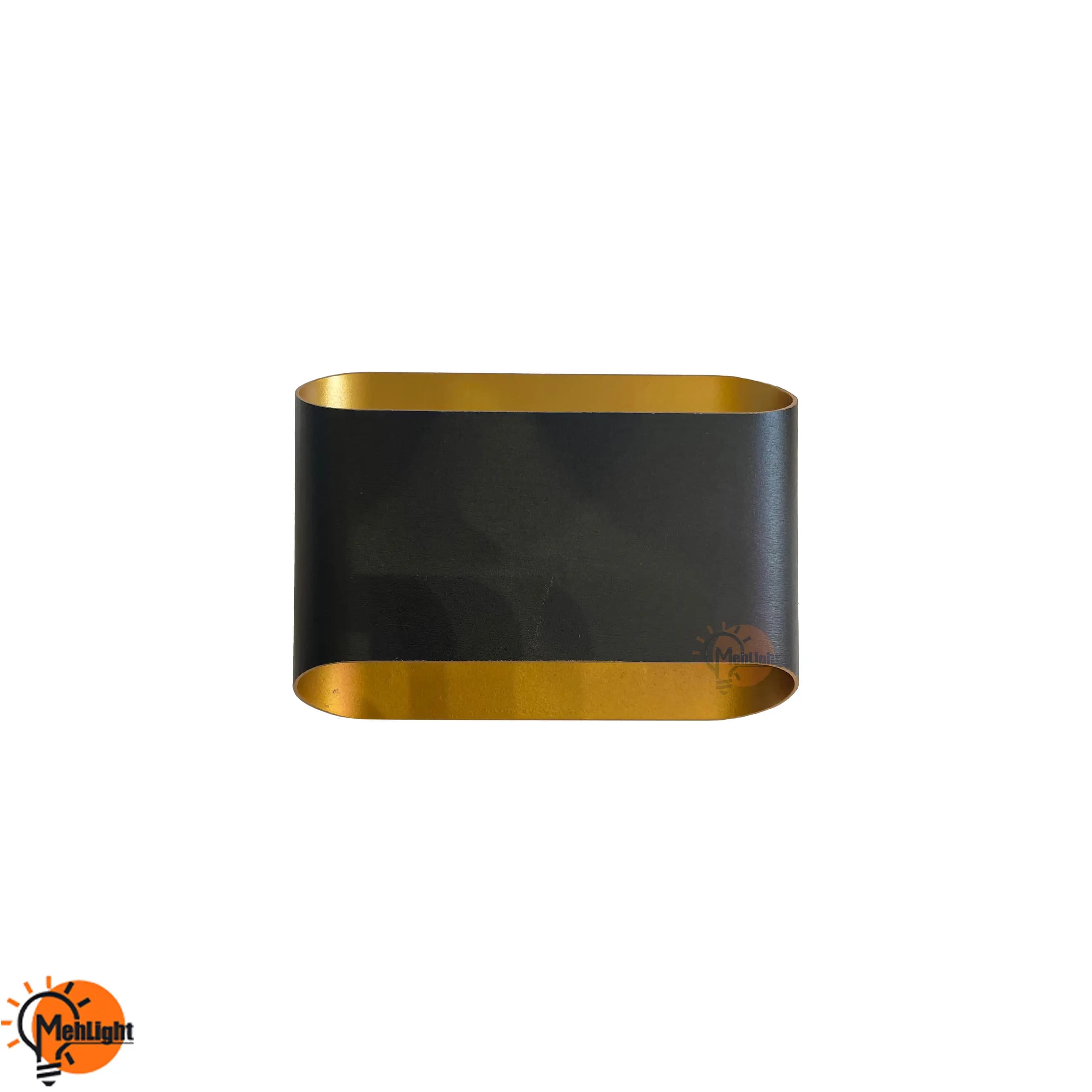 چراغ دکوراتیو دو طرفه 4 وات مشکی طلایی — تصویر ۳