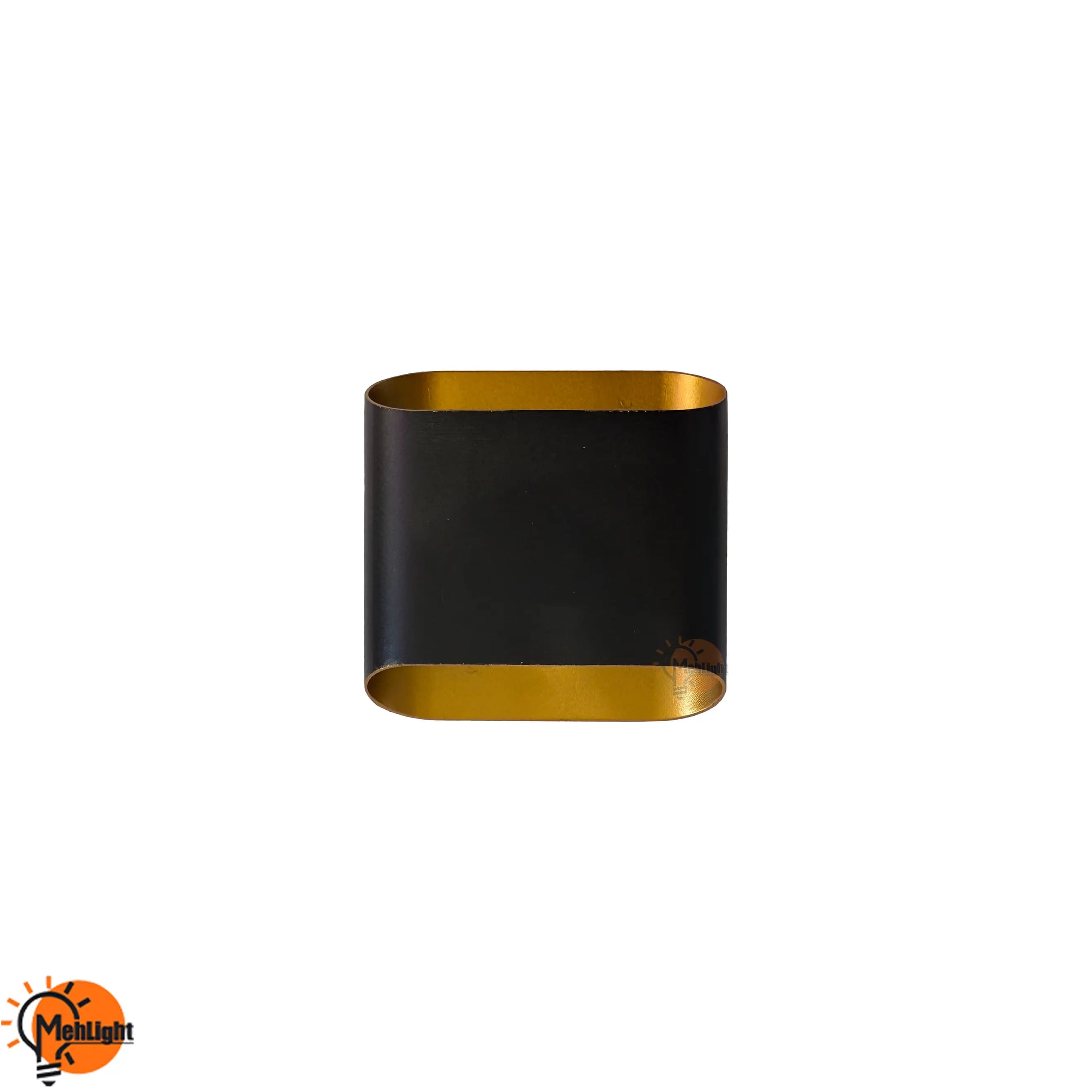 چراغ دکوراتیو دو طرفه 2 وات مشکی طلایی — تصویر ۴