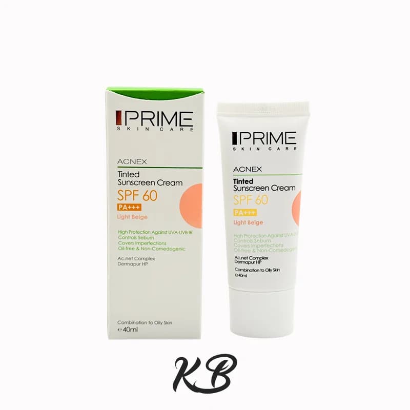 کرم ضدآفتاب رنگی SPF60 پرایم لایت بژ