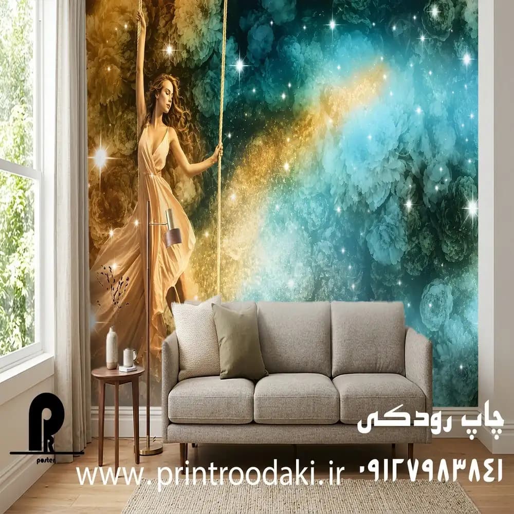 پوستر دیواری دختر پریان سوار بر تاپ — تصویر ۲
