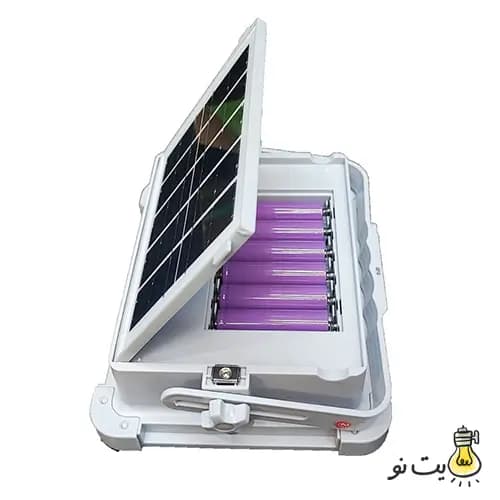 پروژکتور شارژی سولار 100 وات مدل 8013 — تصویر ۲
