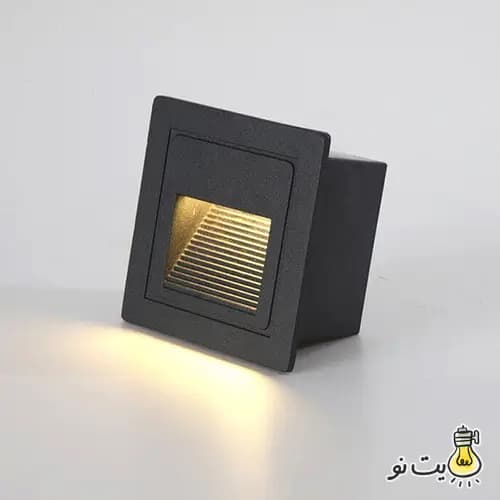 چراغ کنار پله ای مربع بزرگ 5 وات — تصویر ۷