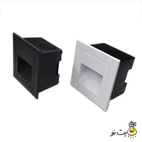 چراغ کنار پله ای مربع بزرگ 5 وات