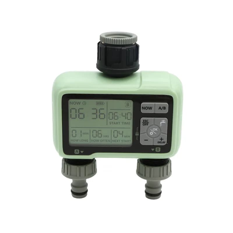 تایمر آبیاری قطره ای دو خروجی HCT-326 — تصویر ۹