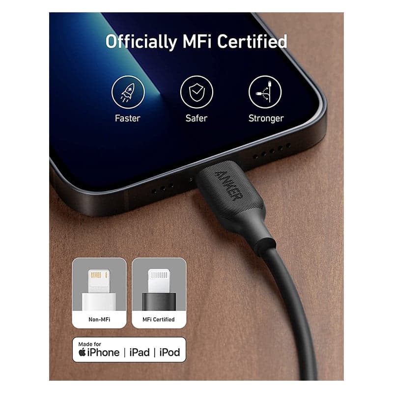 کابل شارژ لایتنینگ انکر مدل Power Line 3 — تصویر ۵