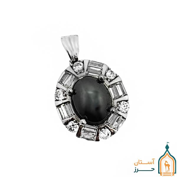 گردنبند حدید صینی زنانه نقره مدل هانیه با حکاکی اذکار — تصویر ۶