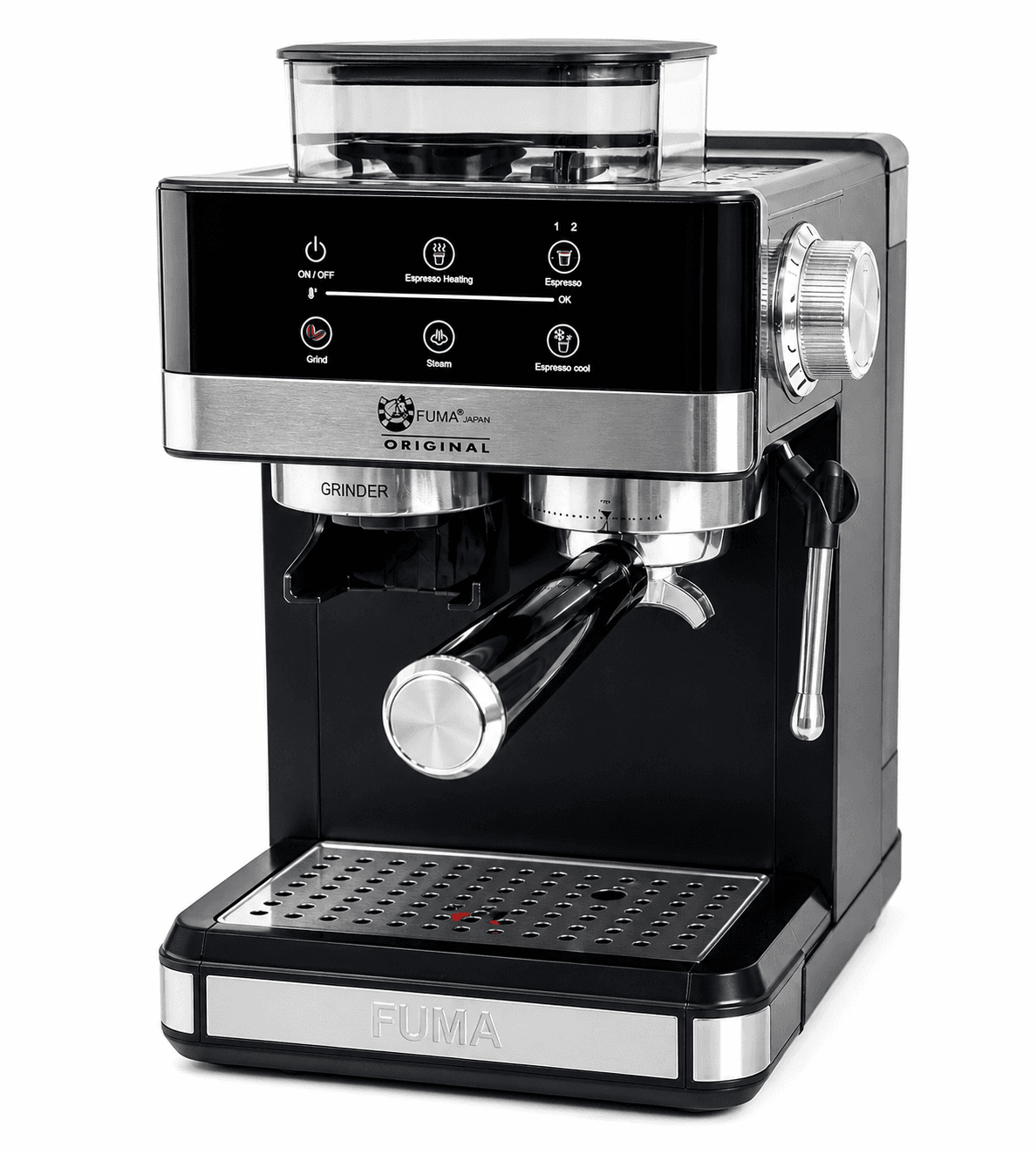 اسپرسوساز و آسیاب قهوه فوما ژاپن مدل FU-2370 – فشار 20 بار، مخزن 1.8 لیتر — تصویر ۴