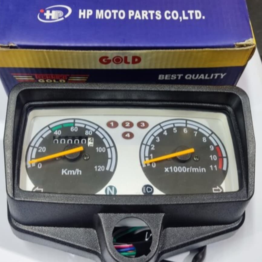 کیلومتر موتورسیکلت هندا دنده شمار TECHNIC GOLD — تصویر ۶