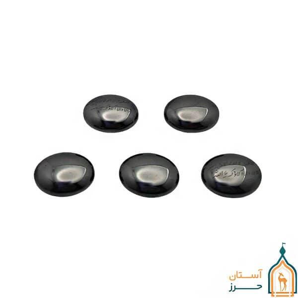 نگین حدید صینی اصل 16×12 مناسب انگشتر و گردنبند با حکاکی اذکار