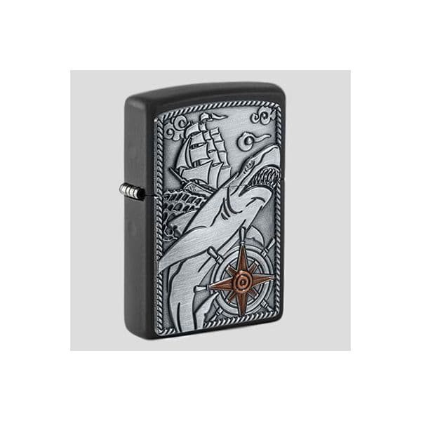 فندک زیپو اورجینال آمریکایی مدل 48120/218 طرح Ship Emblem