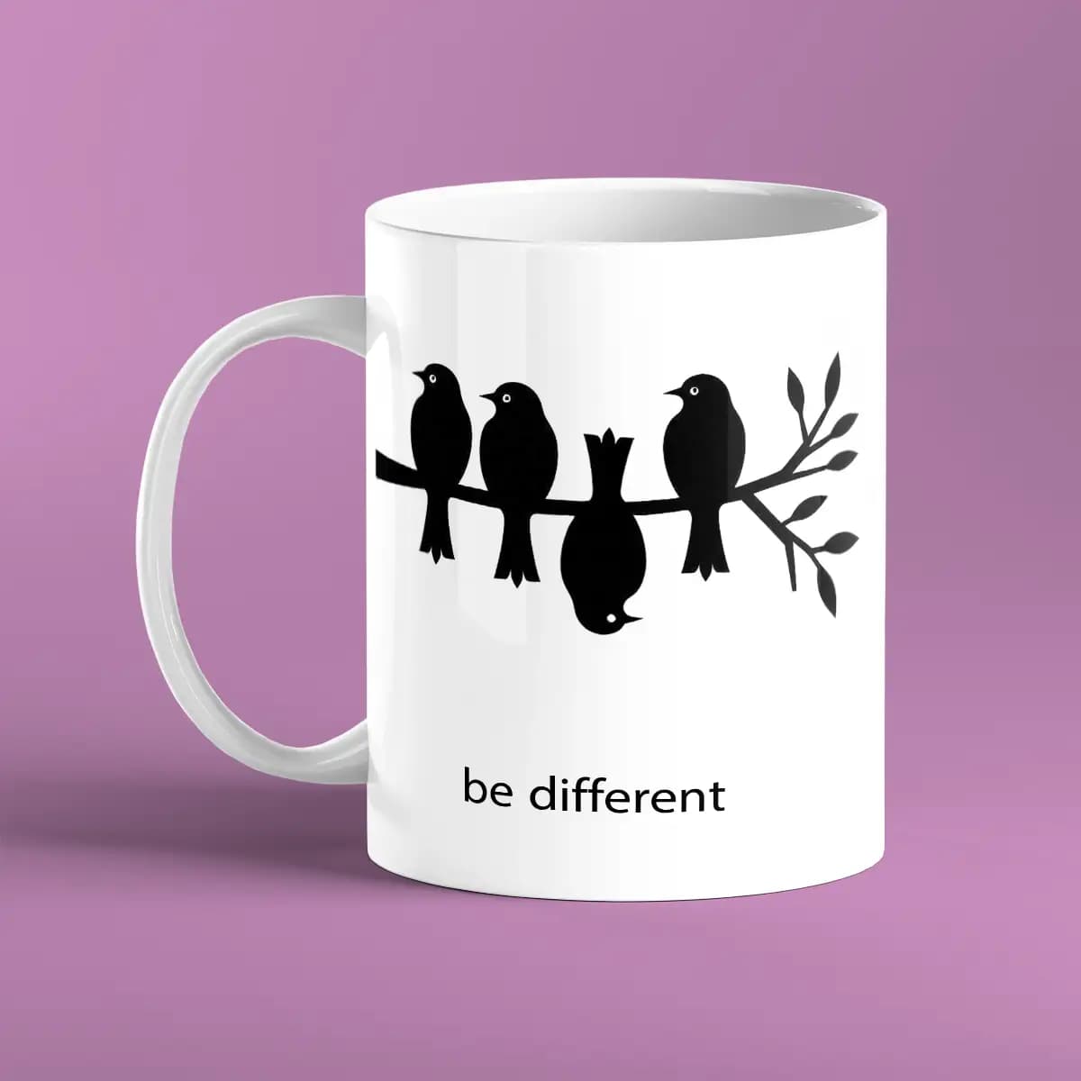 ماگ مونوفام طرح be different — تصویر ۳